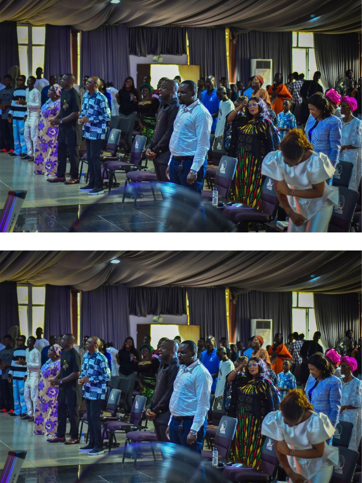 The Stone Church Abuja congregation gathered in worship